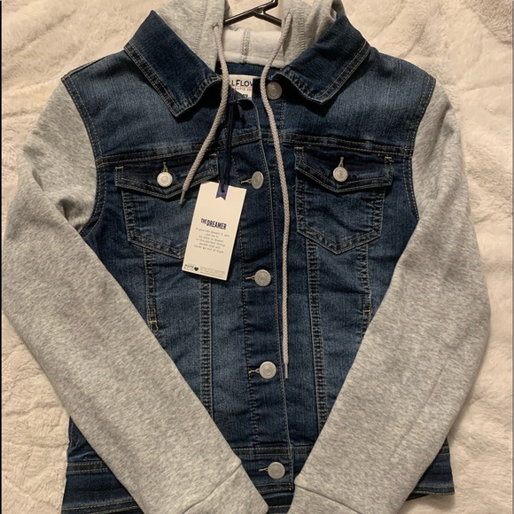 Denim/sweatshirt style jacket - Picture 1 of 2